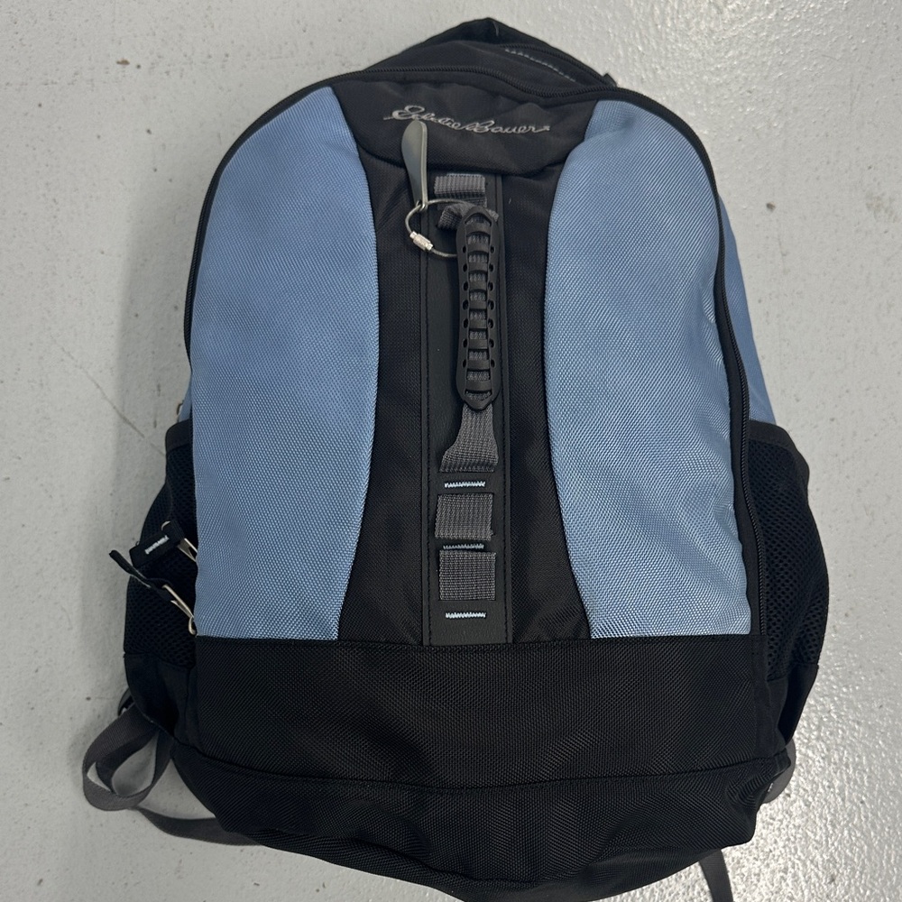 Eddie Bauer Light Blue and Black Commuter Backpack